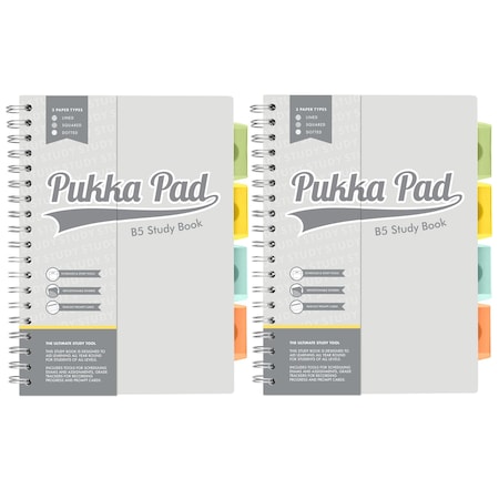 Pukka Pads B5 Study Book, 2PK 9824-STU